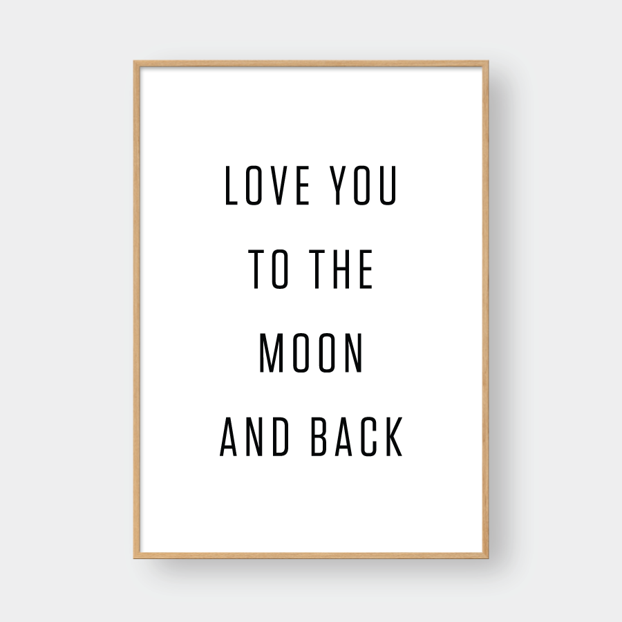LOVE YOU TO THE MOON