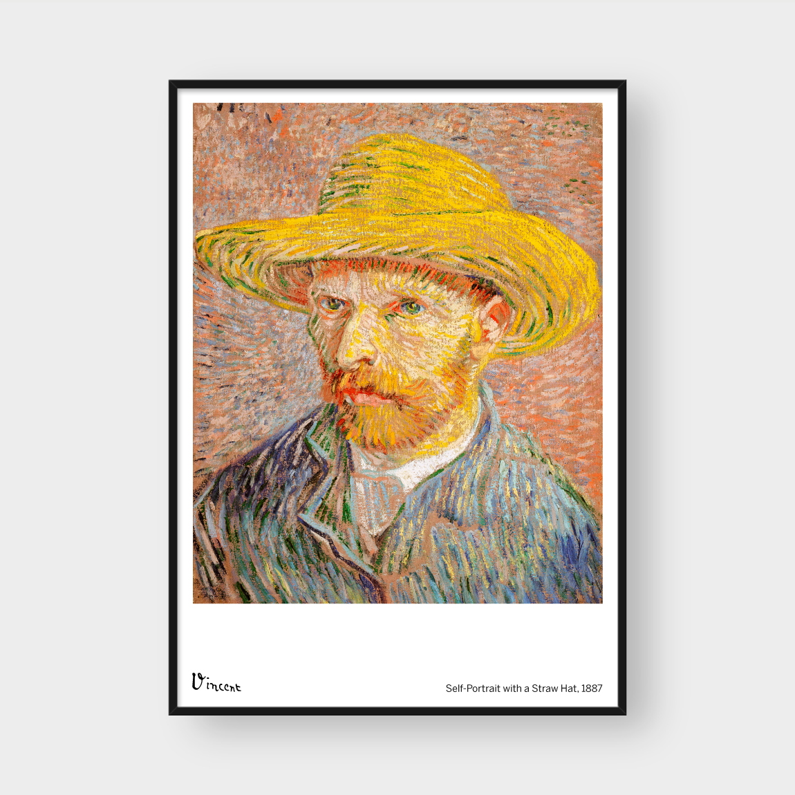 VINCENT SELF PORTRAIT WITH A HAT