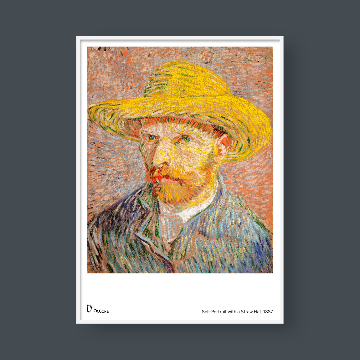 VINCENT SELF PORTRAIT WITH A HAT