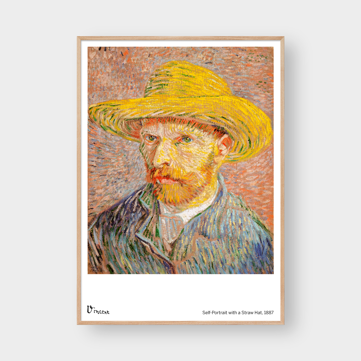 VINCENT SELF PORTRAIT WITH A HAT