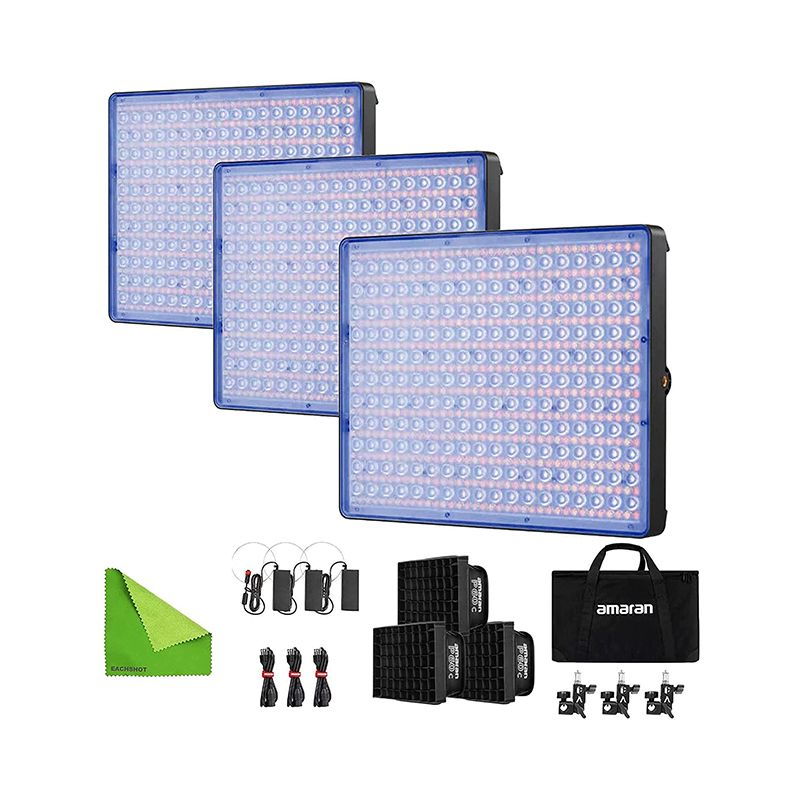 Đèn Aputure Amaran P60c RGBWW LED Panel ( 3-Light Kit )