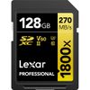 Thẻ Nhớ Lexar 128GB 270mb/s Professional 1800x SDXC UHS II U3 V60 ( Gold Series )