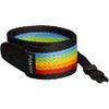 Dây Đeo Máy Ảnh Polaroid Flat Rainbow Black ( 006055 )