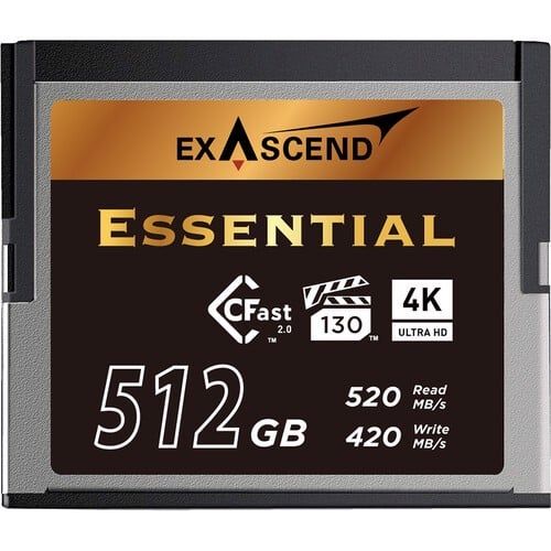 Thẻ nhớ Exascend CFast Essential 512GB R:520MB/s W:420MB/s