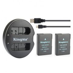 Bộ 2 pin + 1 sạc Kingma cho Nikon EN EL20