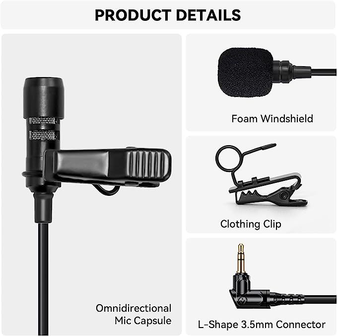 Hollyland LARK MAX Lavalier Microphone (Black)
