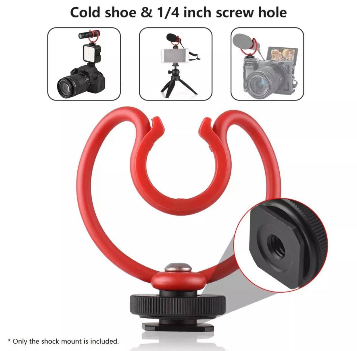 Shock Mount dành cho Micro Rode VideoMic / Boya MM1 / LensGo DMM1