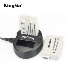 Bộ 2 pin + 1 sạc Kingma for Canon E8