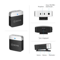 BOYA BY M1LV Series - Mic thu âm không dây 2.4GHz