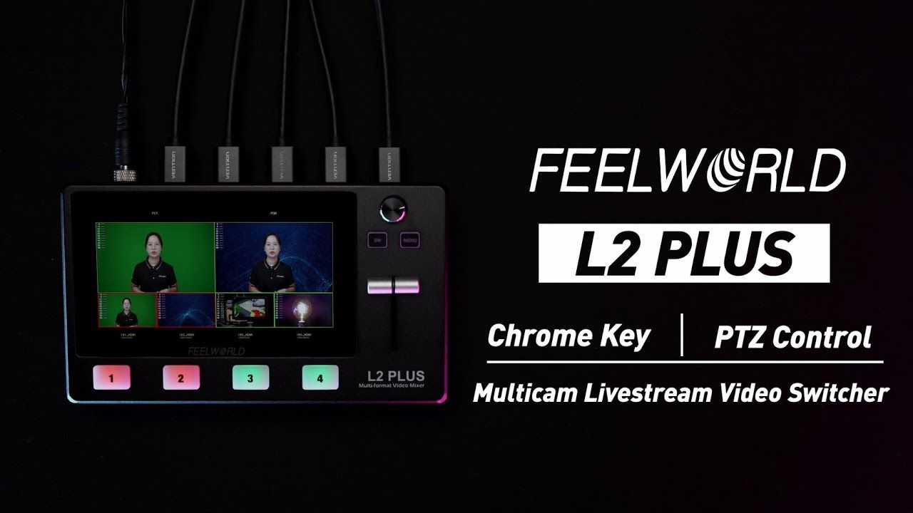 FeelWorld Livepro L2 Plus - HDMI Live Stream Switcher 5.5" LCD Monitor