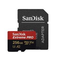 SanDisk Micro SDXC Extreme Pro 256GB R:200Mb/s W:140Mb/s