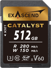 Thẻ Nhớ Exascend SDXC UHS II V60 Catalyst 512GB R:280Mb / W:150Mb