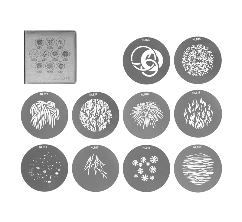 Nanlite Gobo Set 2 For PJ BM Lens 19° hoặc 36°