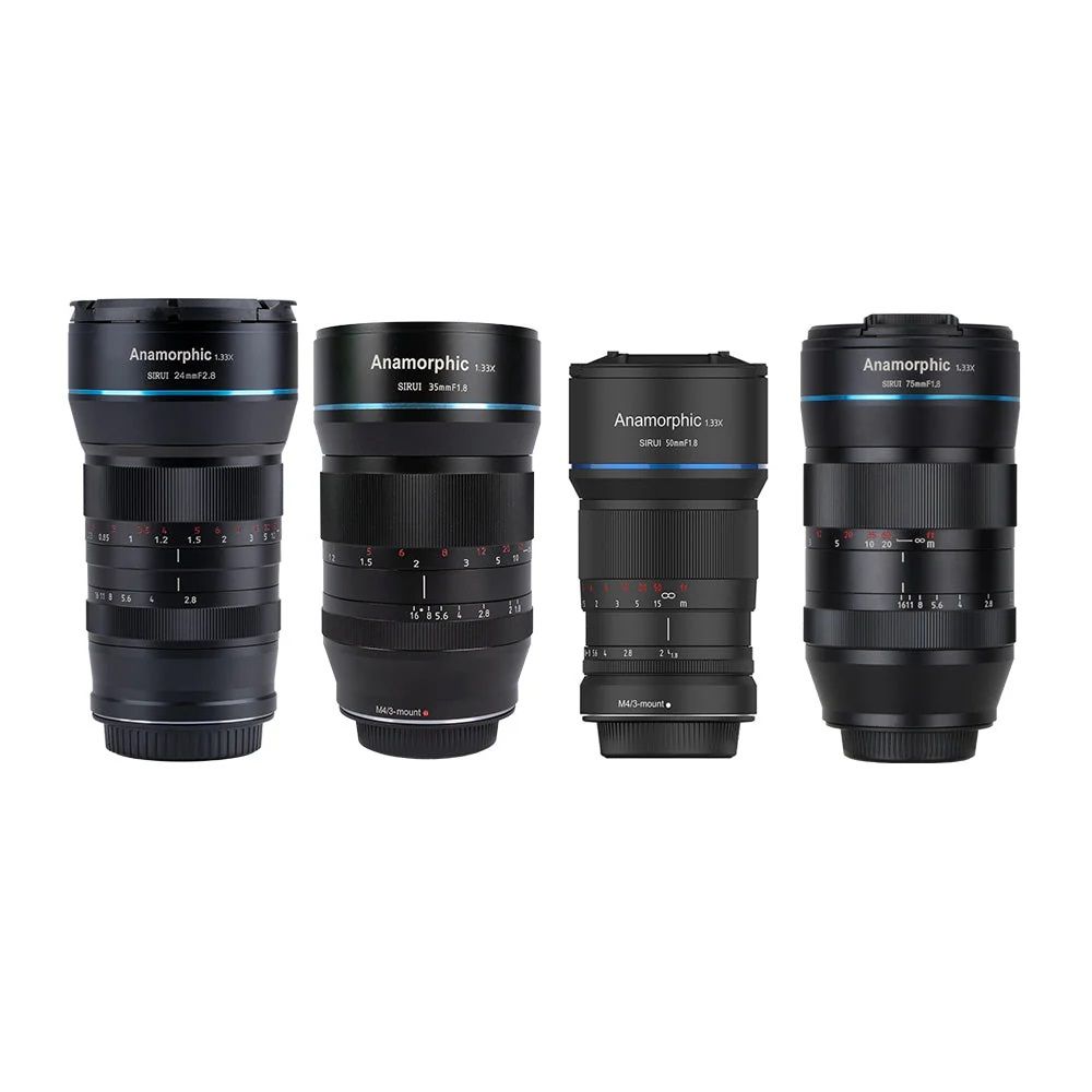 Bộ Combo 4 Lens Sirui 24mm / 35mm / 50mm / 75mm anamorphic 1.33X