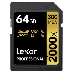 Thẻ Nhớ Lexar 64GB 300mb/s Professional 2000x SDXC UHS II U3