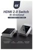 Bộ chia HDMI Bi-Direction 4K 2.0 2 trong 1 ra / 1 trong 2