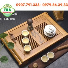 KHAY TRE họa tiết chữ TỊNH