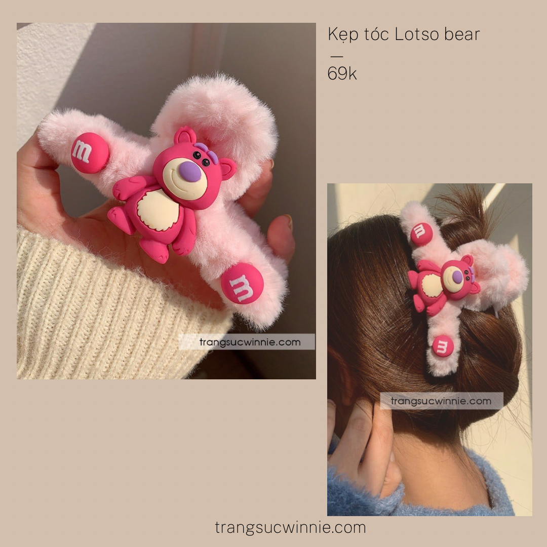 Kẹp tóc Lotso Bear