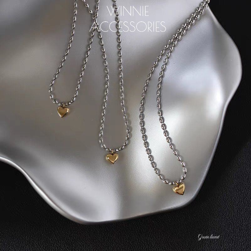 Dây chuyền Titan Grain heart