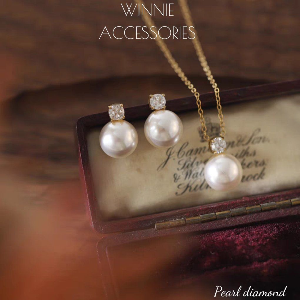 Dây chuyền Titan Diamond pearl