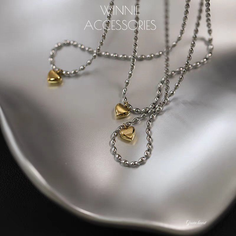 Dây chuyền Titan Grain heart