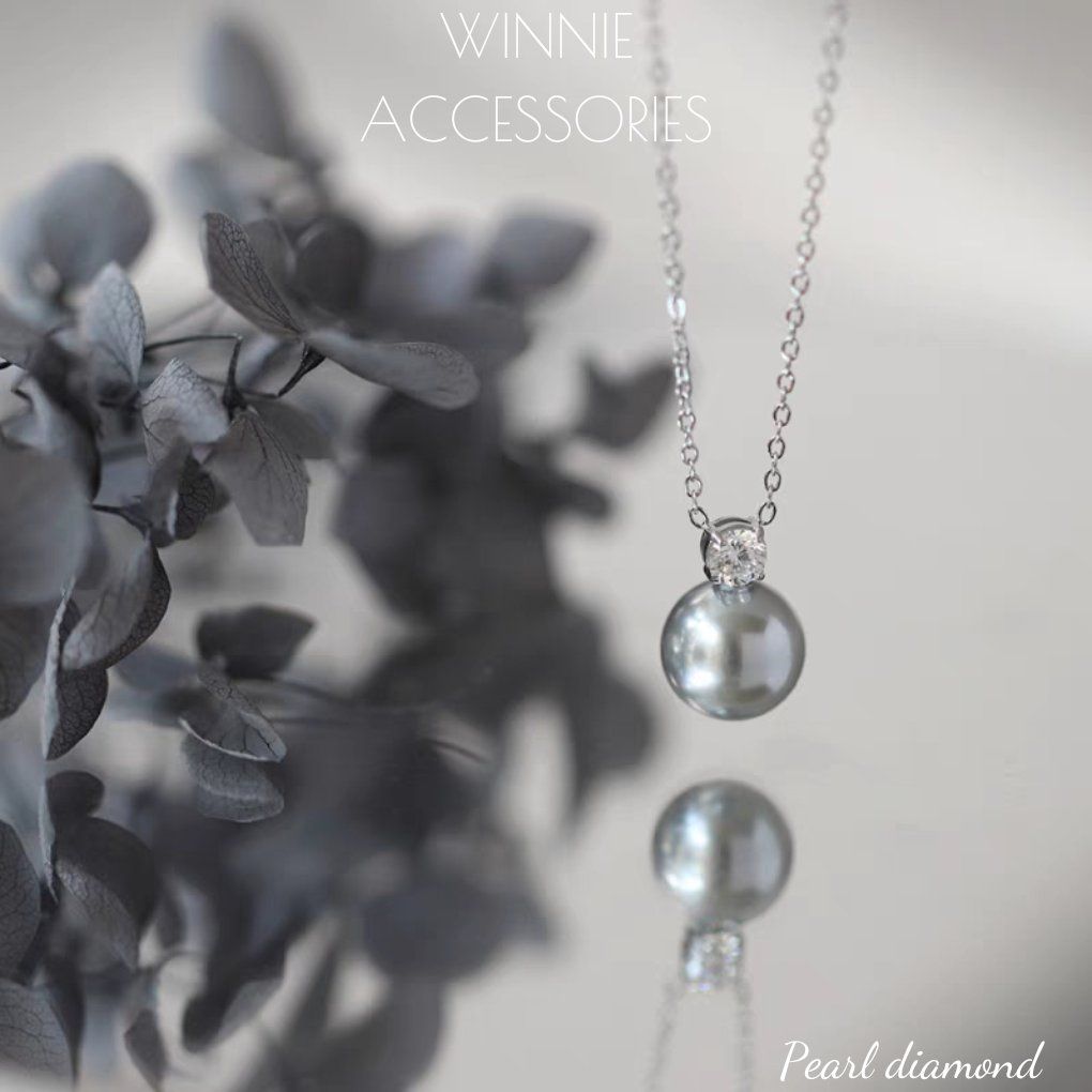 Dây chuyền Titan Diamond pearl
