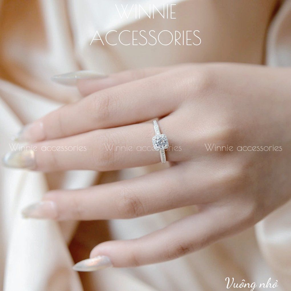 Nhẫn Bạc S925 Vuông nhỏ