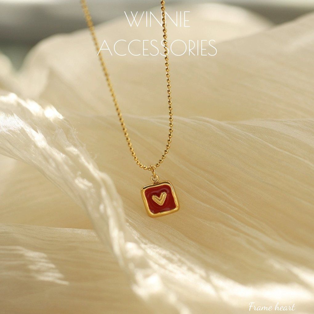 Dây chuyền Titan Frame heart