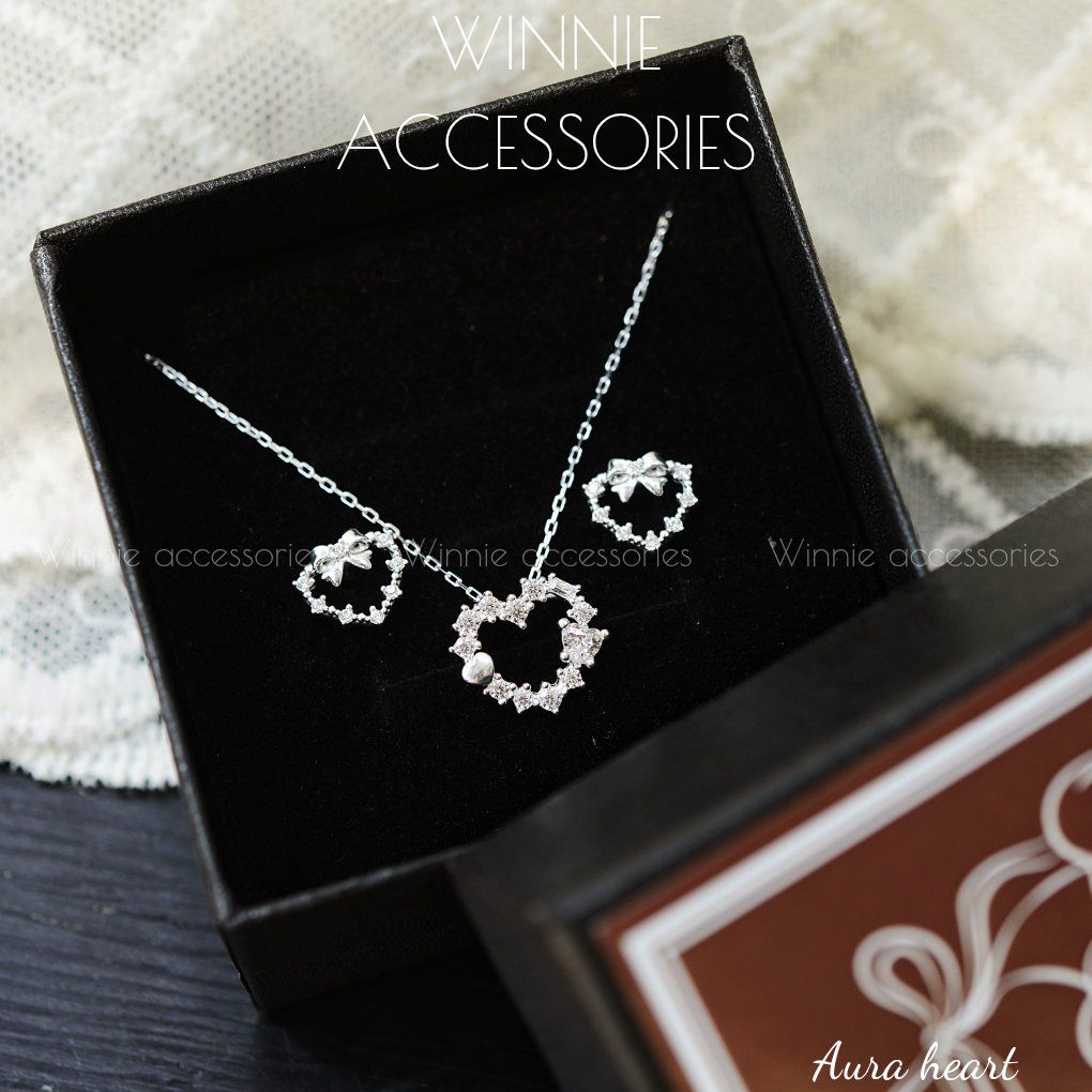 Hoa tai Bạc S925 Aura heart