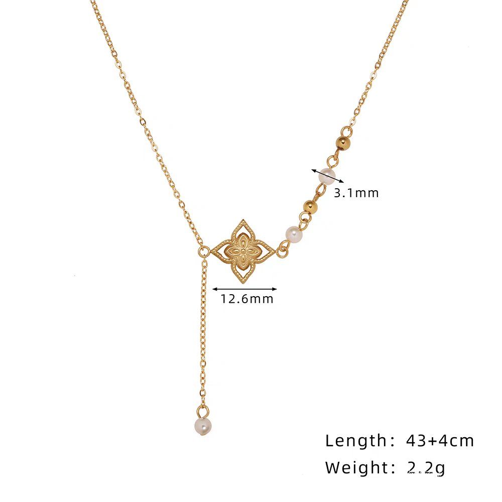 Dây chuyền Titan Patel pearl