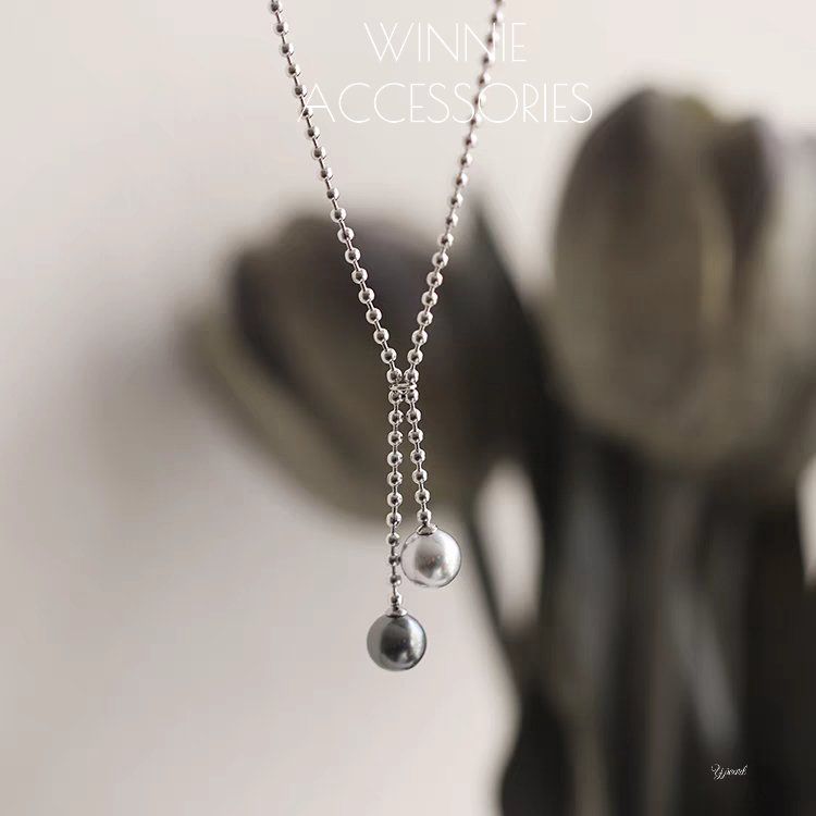Dây chuyền Titan Y pearl
