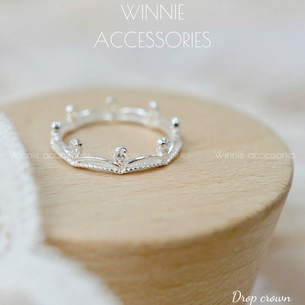 Nhẫn Bạc S925 Drop Crown