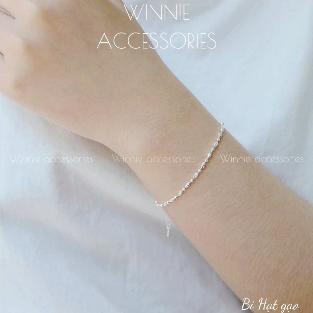 Lắc tay Bạc S925 Bi hạt gạo