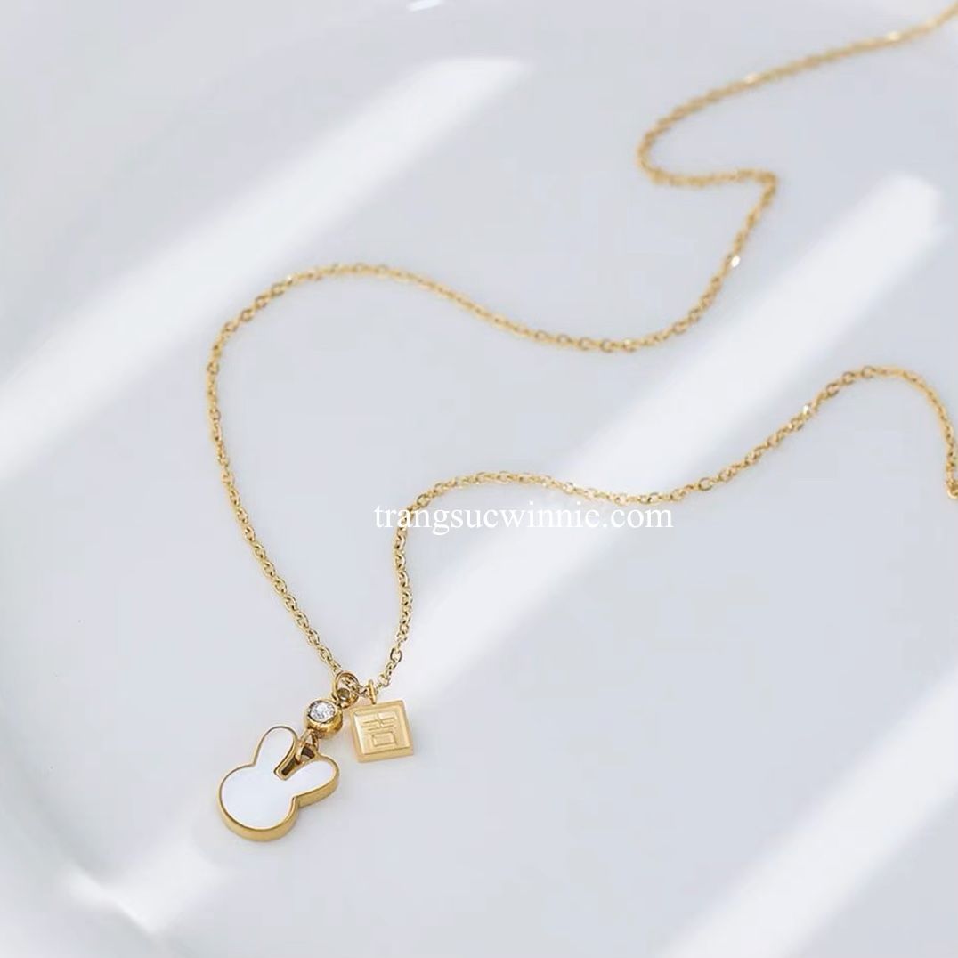 Dây chuyền titan Thỏ may mắn