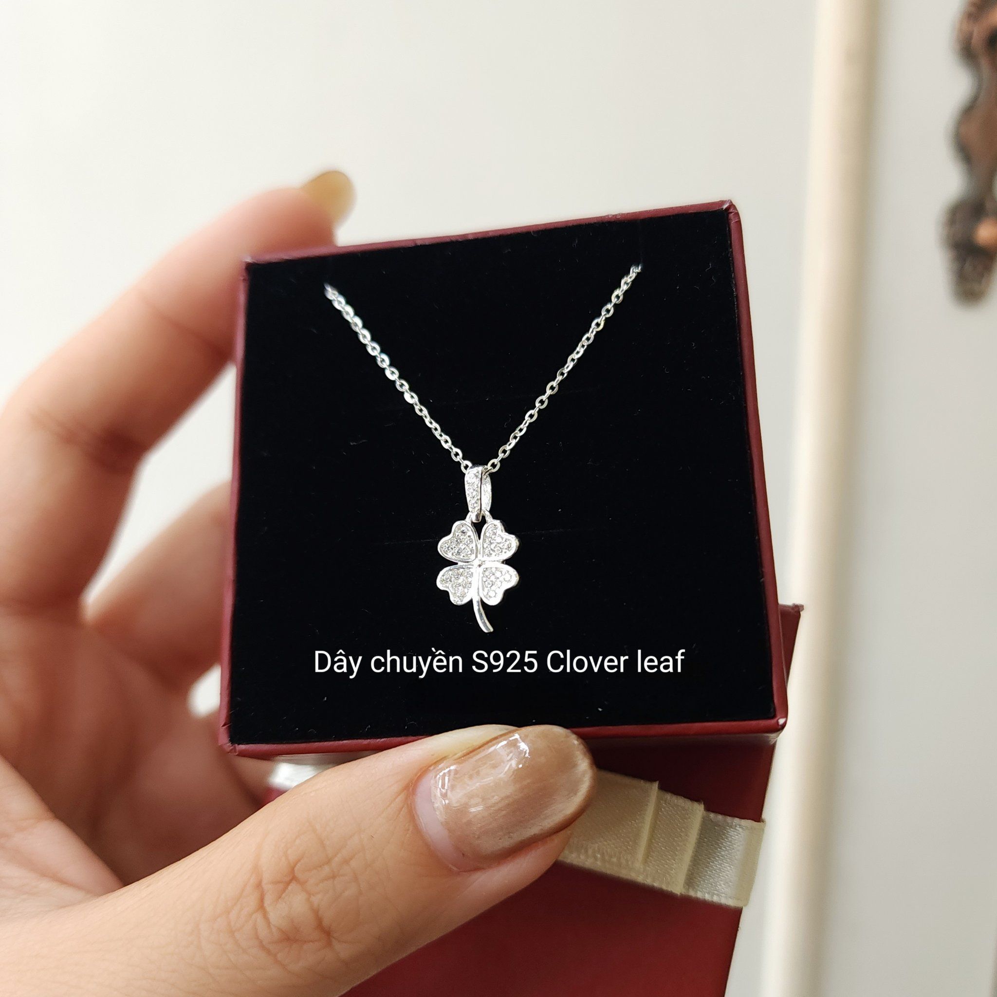 Dây chuyền Bạc S925 Clover leaf