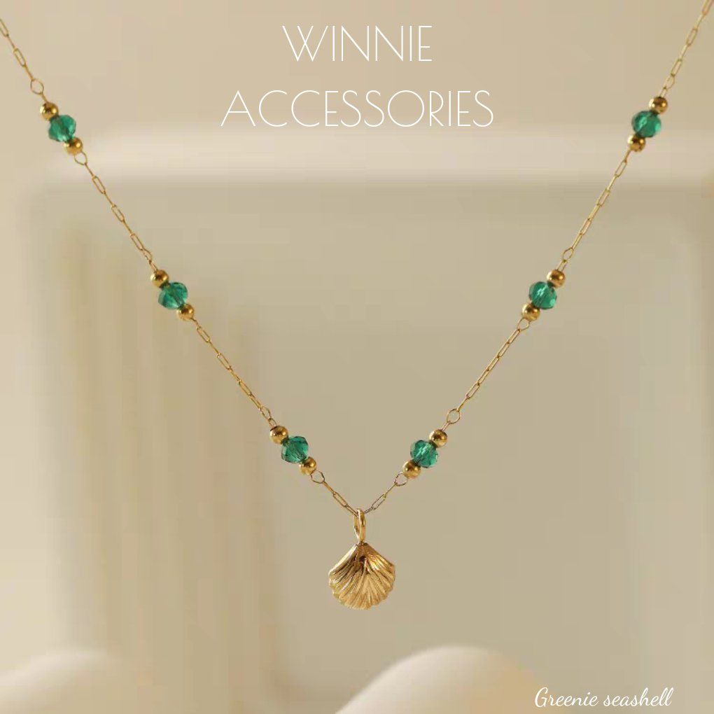 Lắc chân titan Greenie seashell