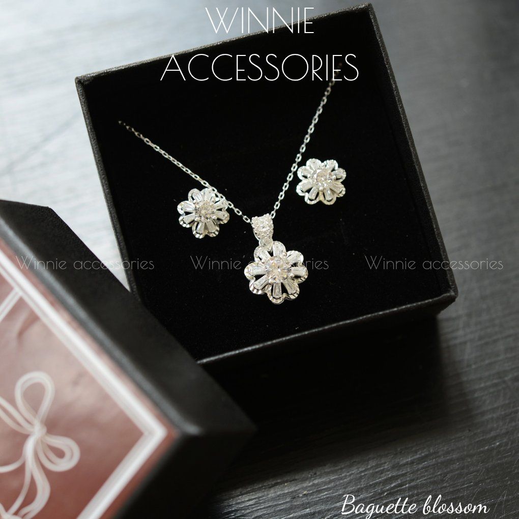 Dây chuyền Bạc S925 Baguette Blossom