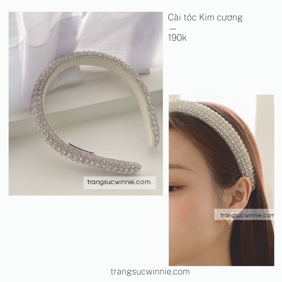 Cài tóc kim cương