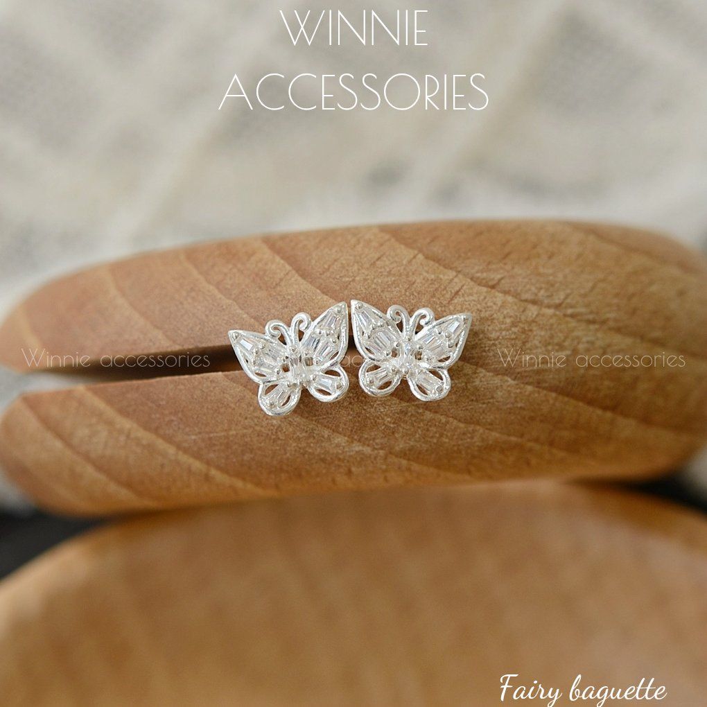 Hoa tai Bạc S925 Fairy Baguette