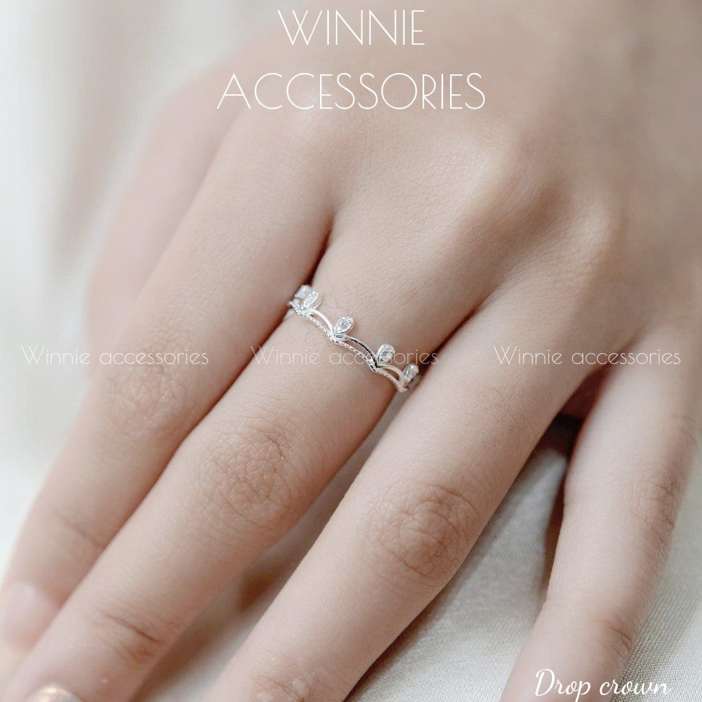 Nhẫn Bạc S925 Drop Crown