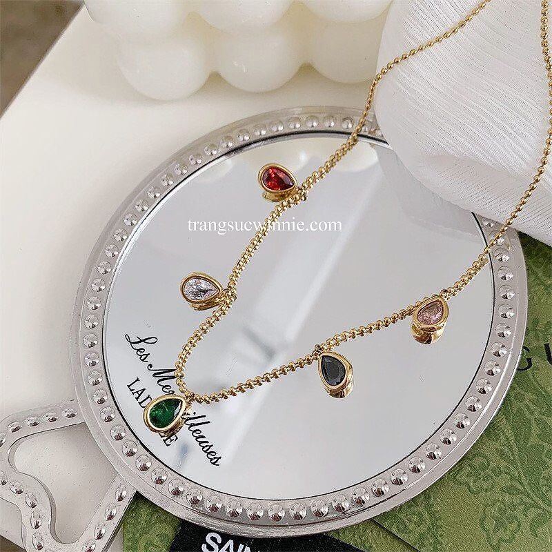Dây chuyền titan Color drop