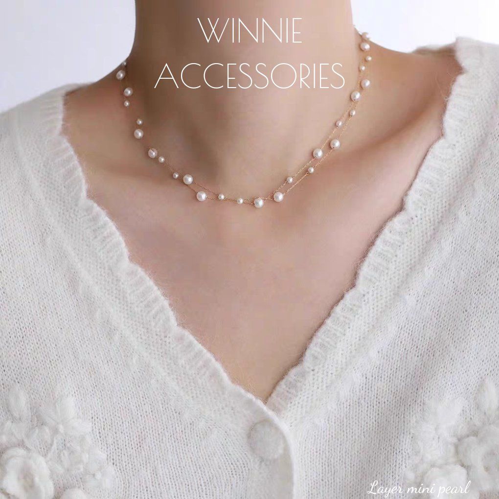 Dây chuyền Titan Layer Mini pearl