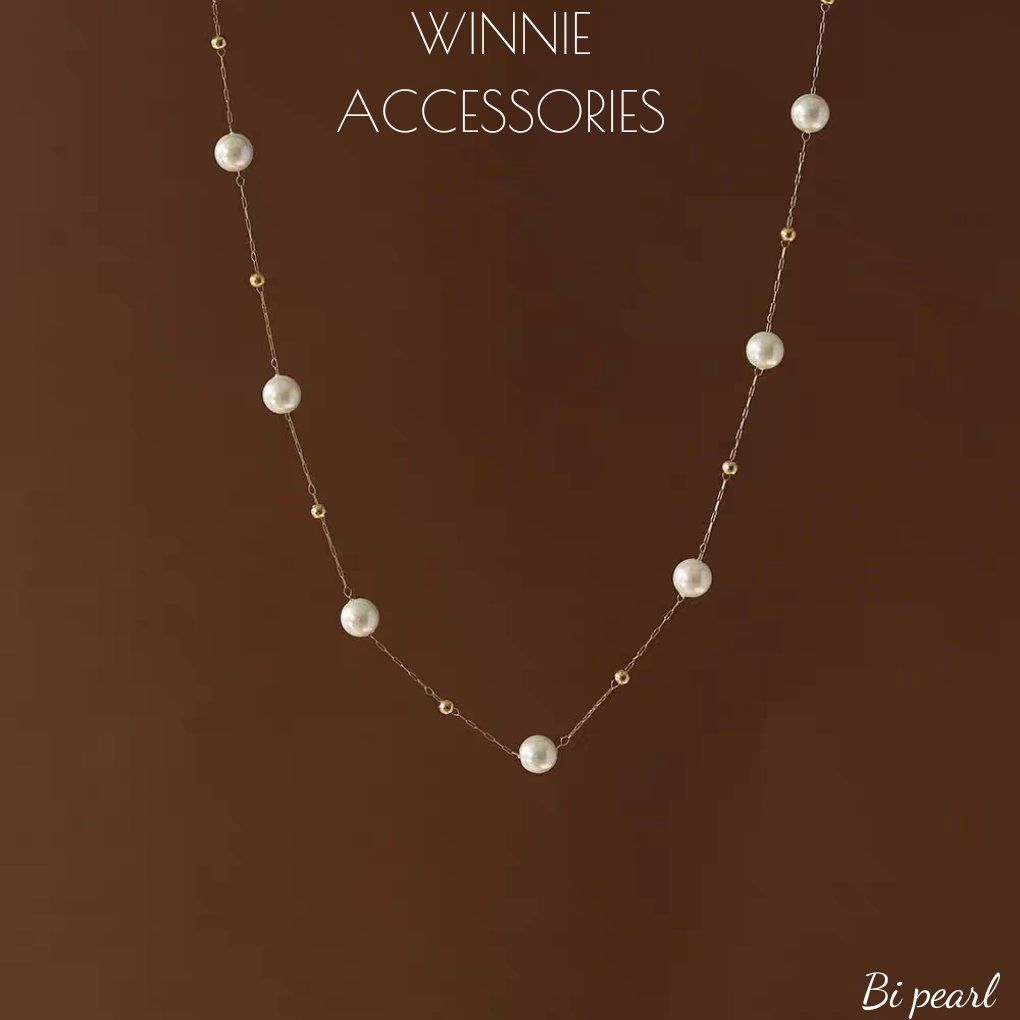 Dây chuyền titan Bi pearl