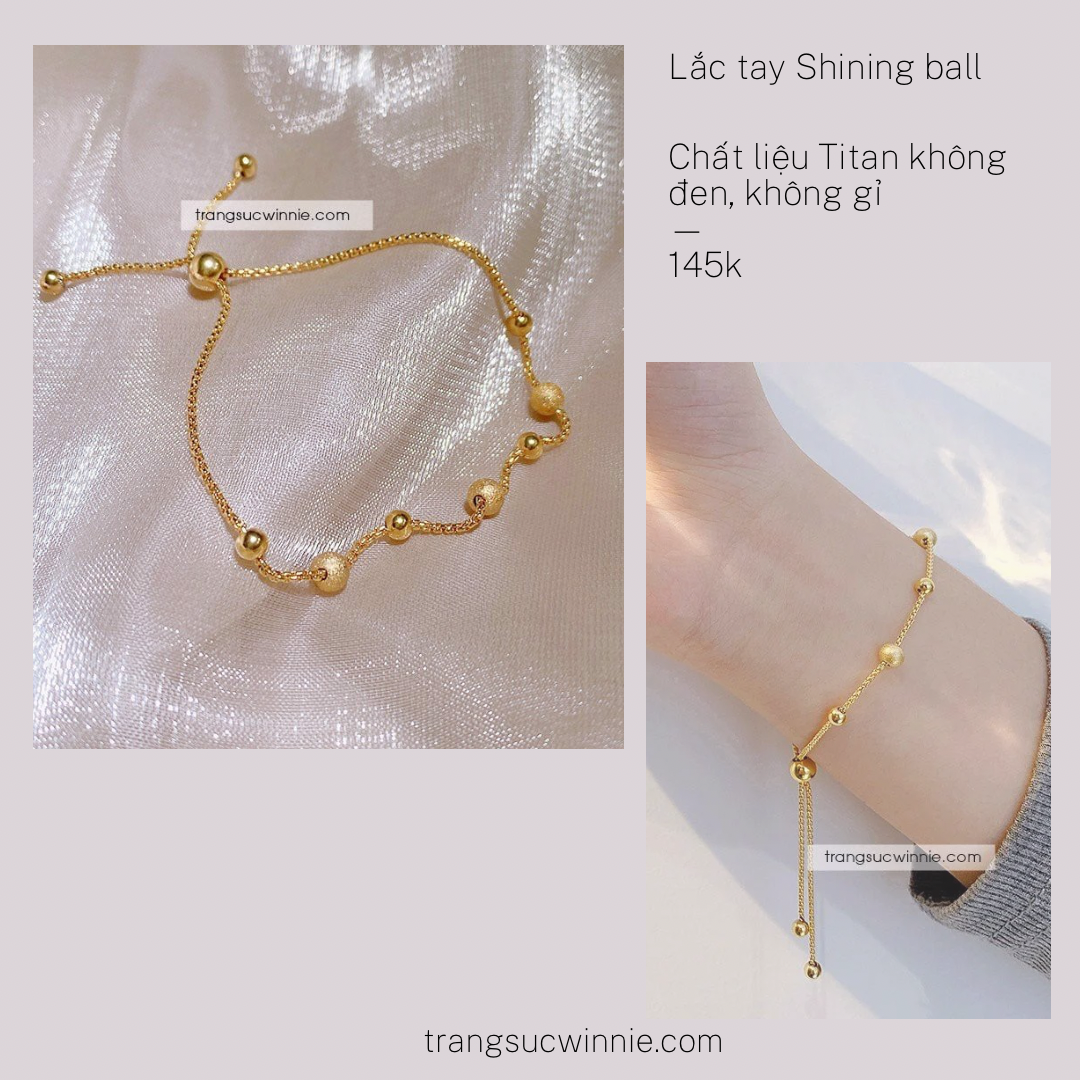 Lắc tay titan Shining ball