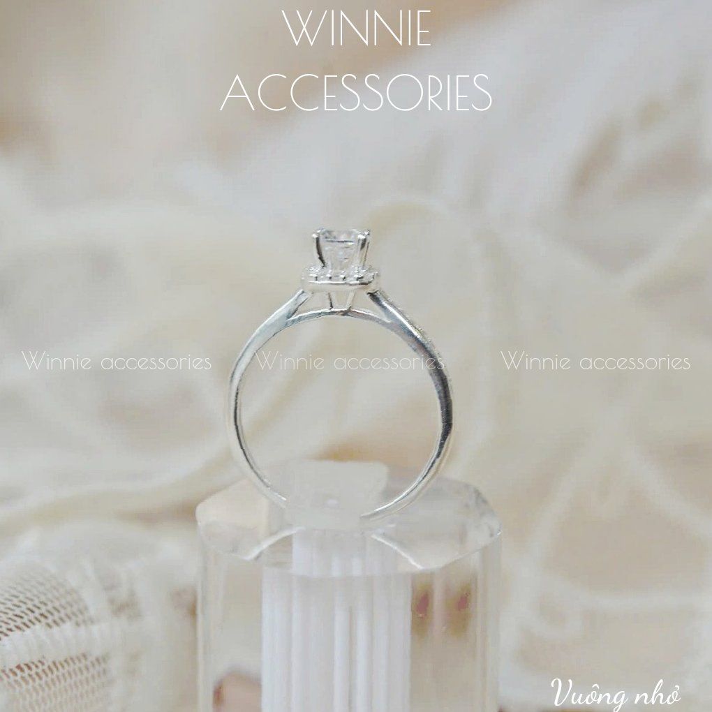 Nhẫn Bạc S925 Vuông nhỏ