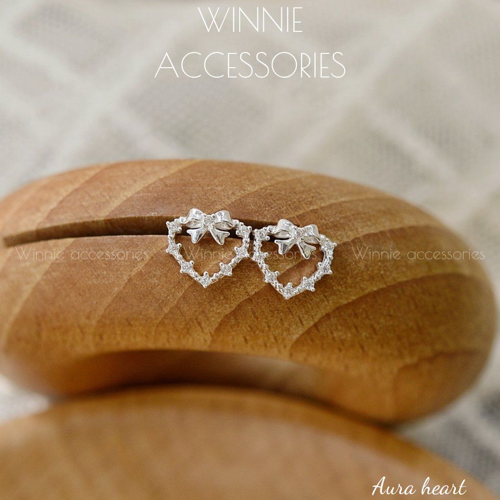 Hoa tai Bạc S925 Aura heart