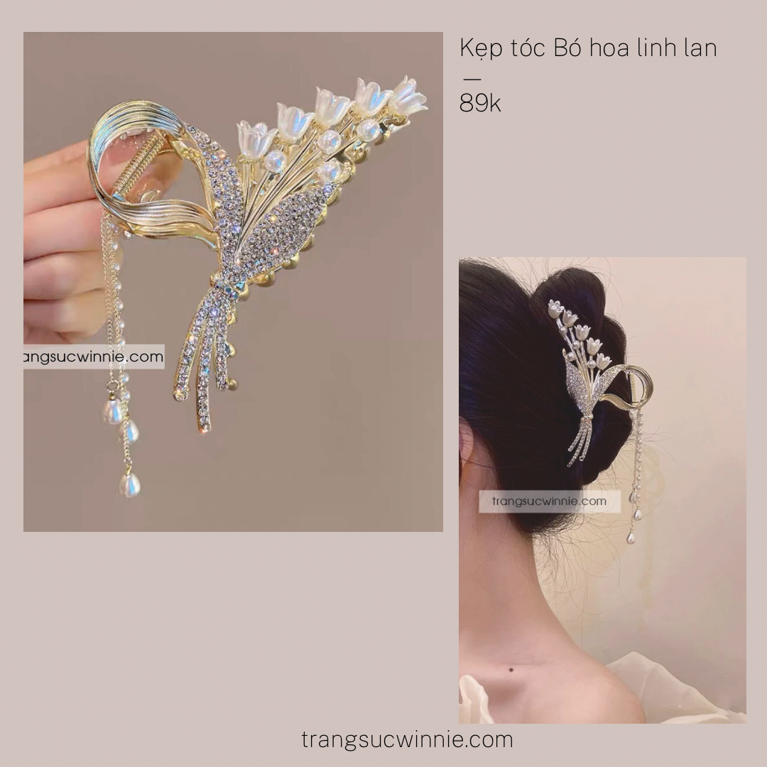 Kẹp bó hoa Linh Lan
