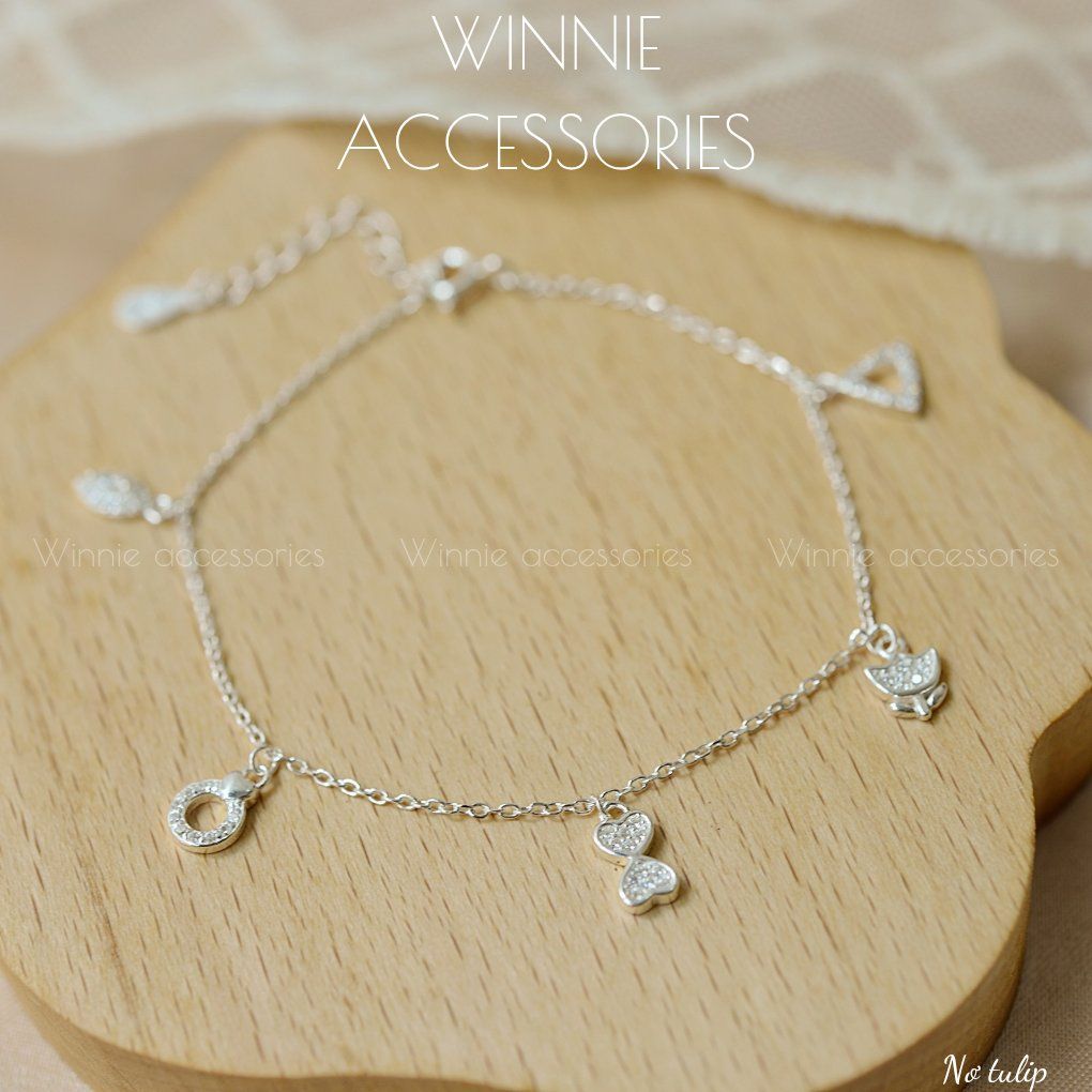 Lắc tay Bạc S925 Nơ Tulip
