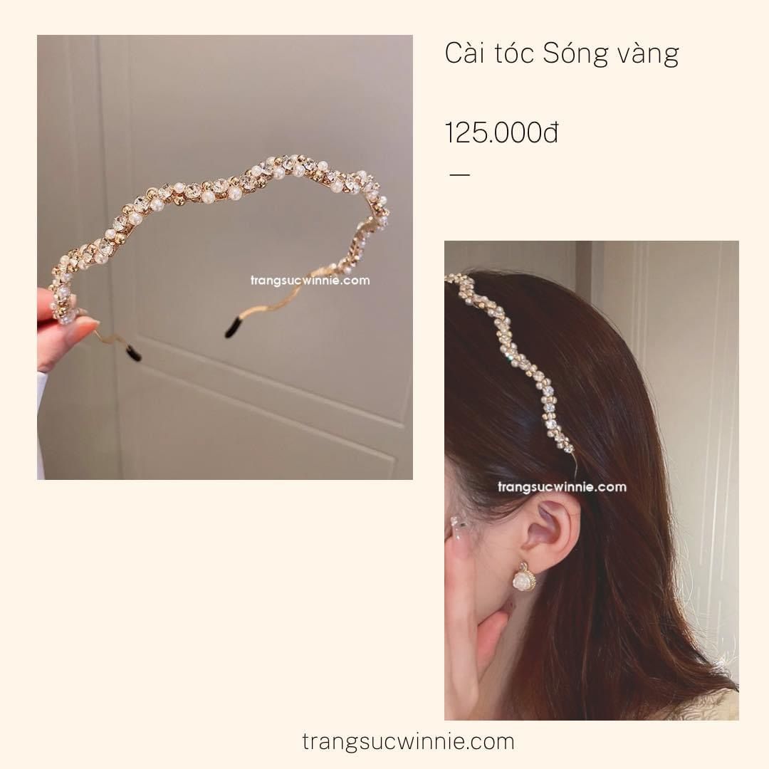 Cài tóc Sóng vàng