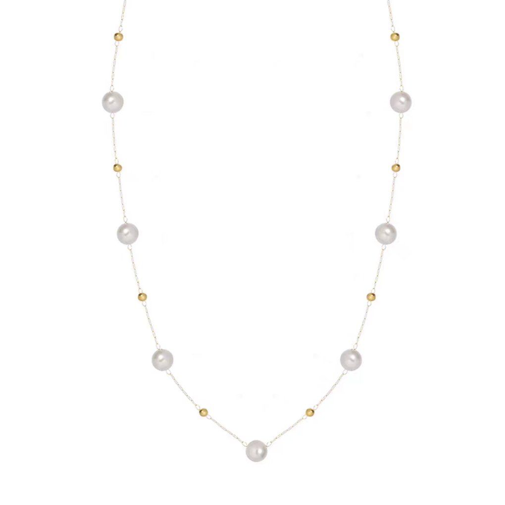 Dây chuyền titan Bi pearl